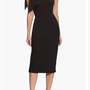 Dress the Population classic black one shoulder dress